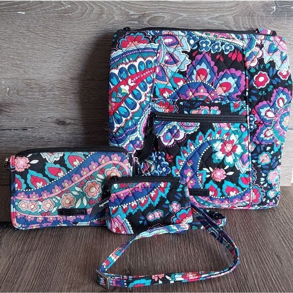 Vera Bradley Handbags - Vera Bradley Haymarket Paisley Crosabody Bag, Wallet & Coin Pouch